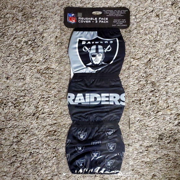 Other - 🆕️ Las Vegas Raiders face masks 3 pack